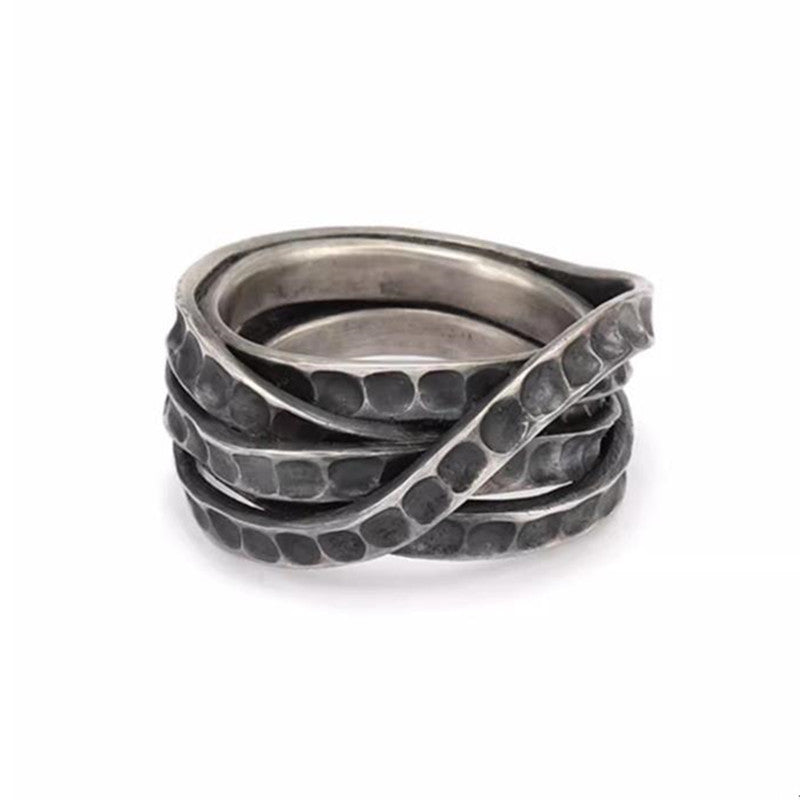 Handcrafted Pure Silver 999 Twisted Band Ring