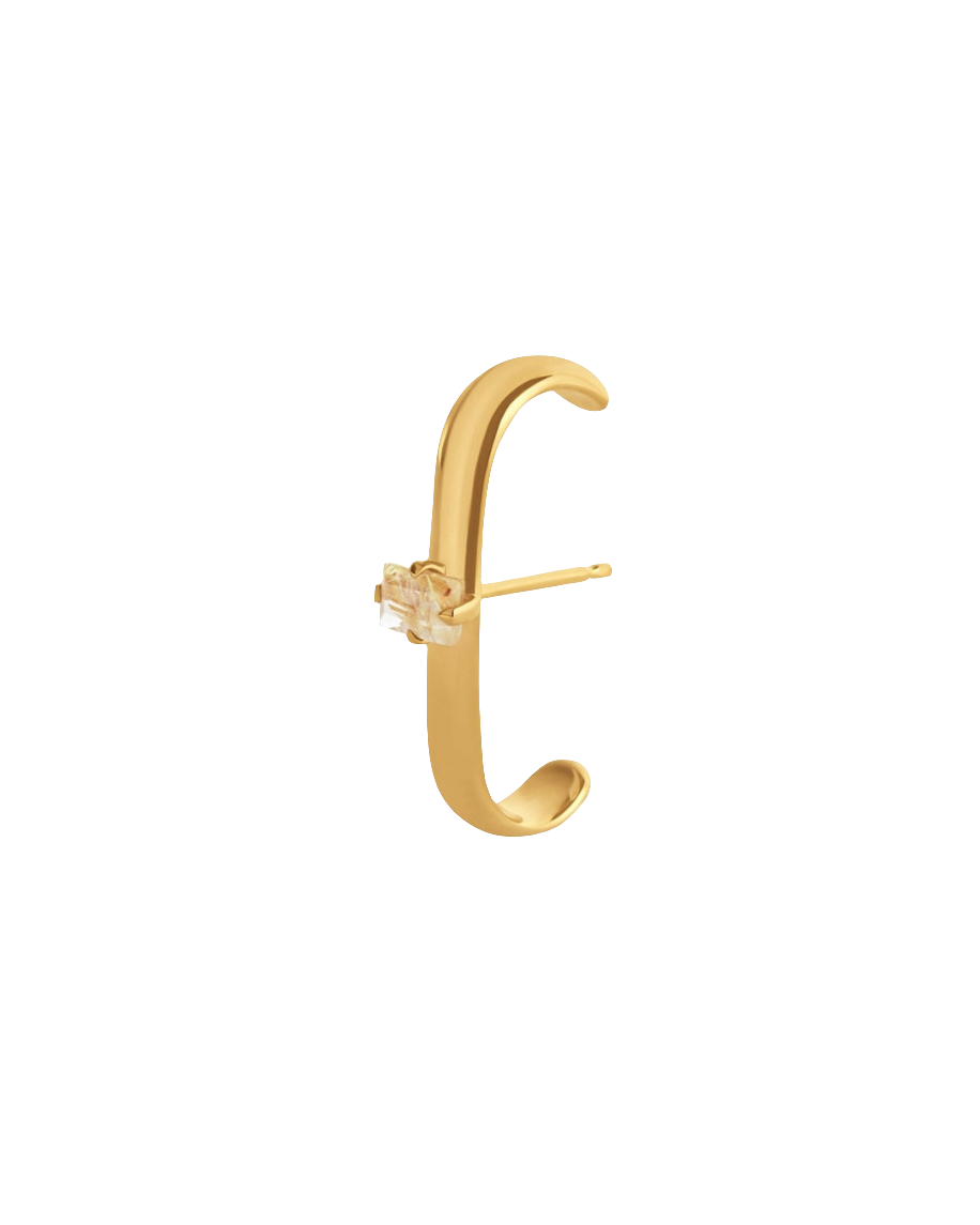 Elara Earrings – Golden Rutilated Quartz