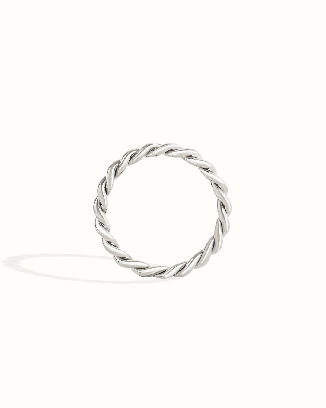 Twist Band Ring – 925 Sterling Silver (Gold Plated or Silver Finish)