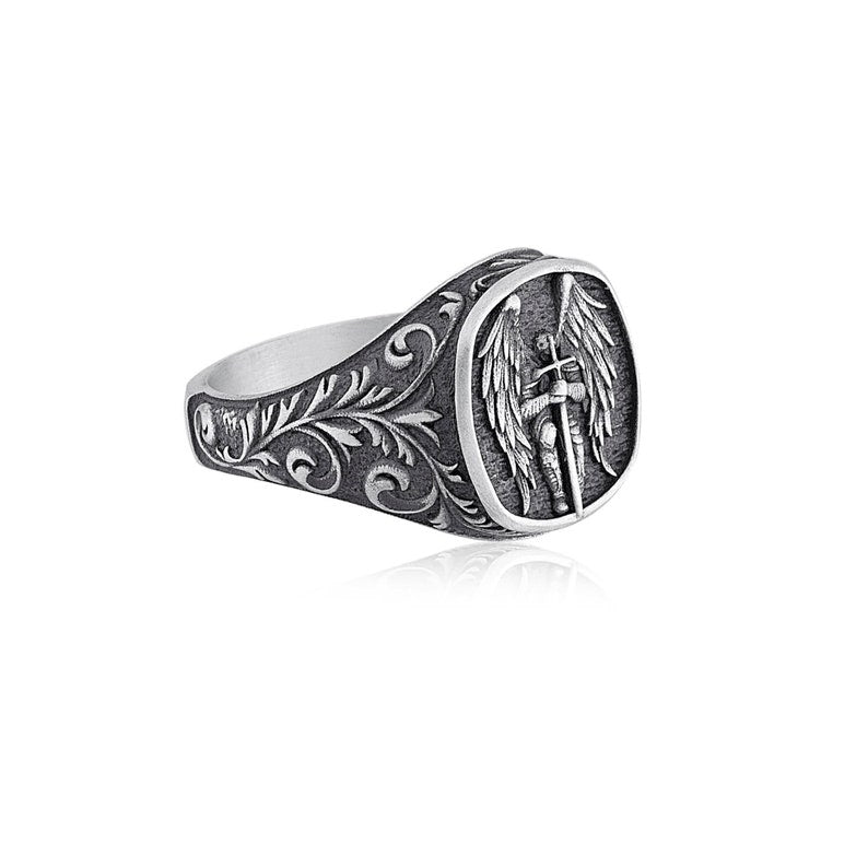Guardian of Light – St. Michael Signet Ring
