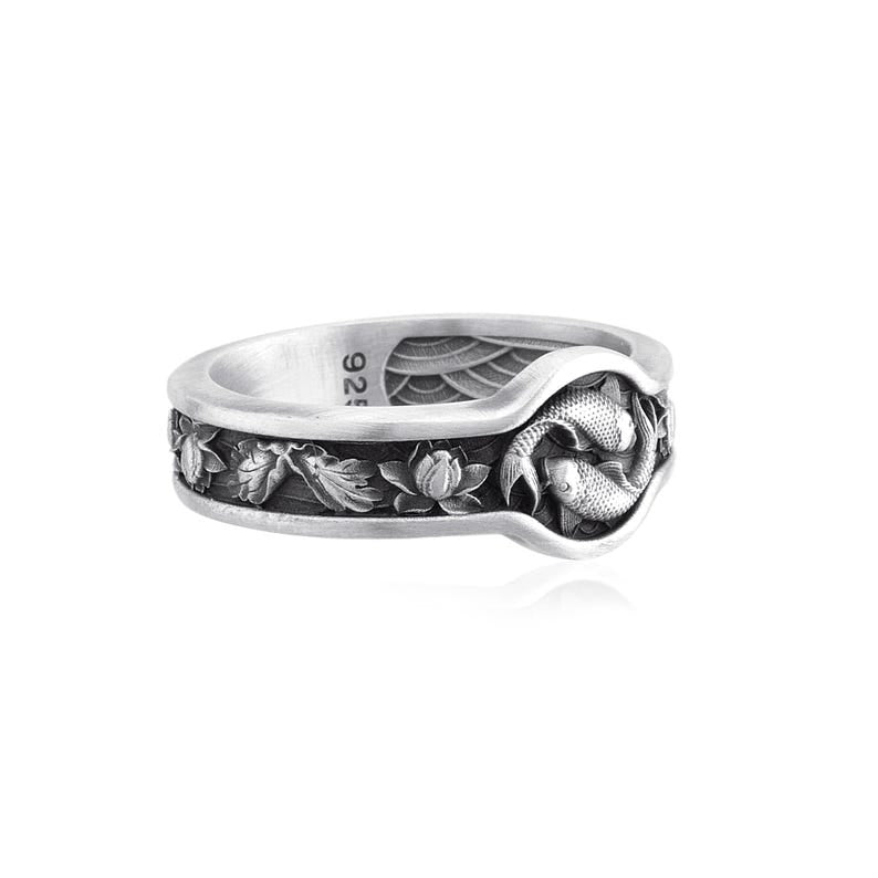 Yin Yang Koi Fish Ring – Harmony in Motion