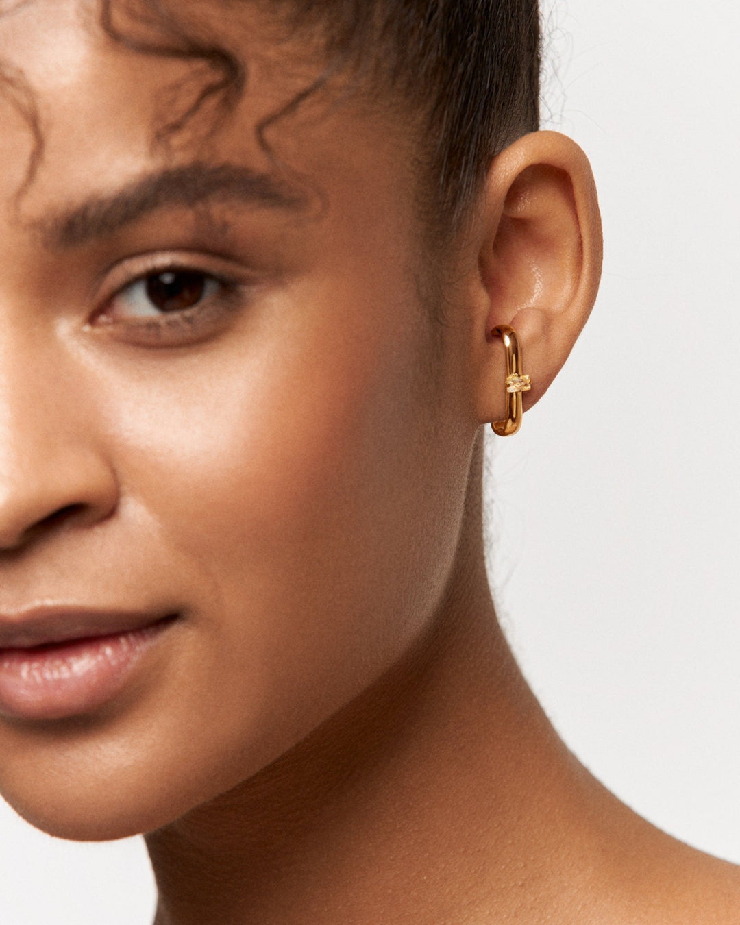 Elara Earrings – Golden Rutilated Quartz