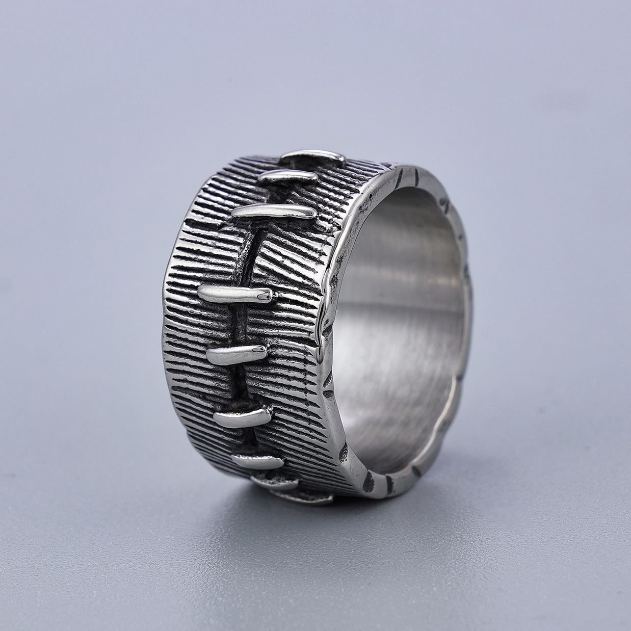 Stitched Valor – 925 Sterling Silver Ring