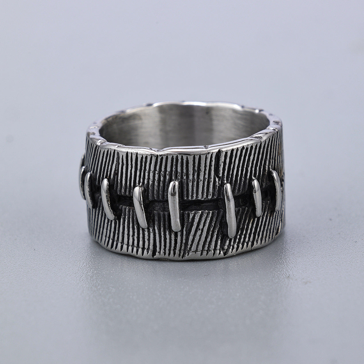 Stitched Valor – 925 Sterling Silver Ring