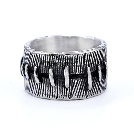 Stitched Valor – 925 Sterling Silver Ring