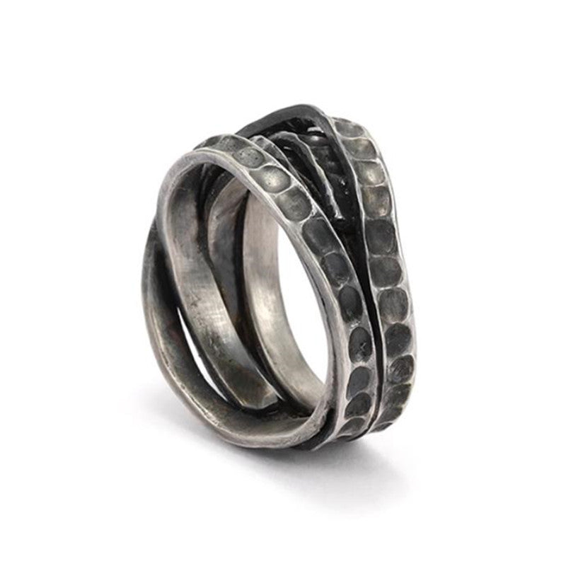 Handcrafted Pure Silver 999 Twisted Band Ring