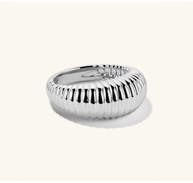 The Florence Dome Ring – Gold Plated Silver 925