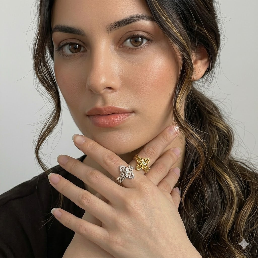 Handcrafted Florentine Filigree Ring | 925 Sterling Silver