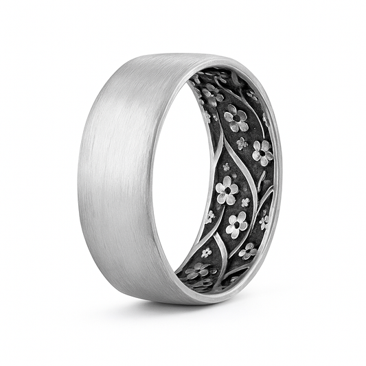 The Hidden Bloom - Band Ring 925 Sterling silver