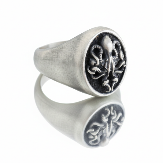 Kraken Ring – Oxidized Silver 925 | Symbol of Power & Depth