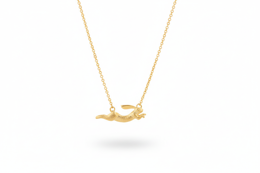Chasing the Moon Pendant – Sterling Silver 925 Gold-Plated