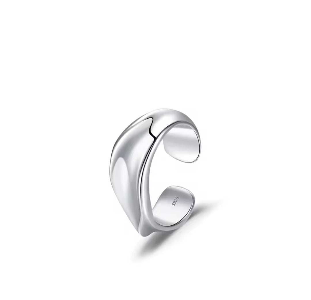 Minimalist Gold-Plated 925 Sterling Silver Cuff Earring