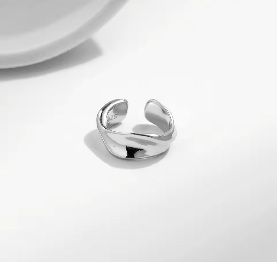 Minimalist Gold-Plated 925 Sterling Silver Cuff Earring