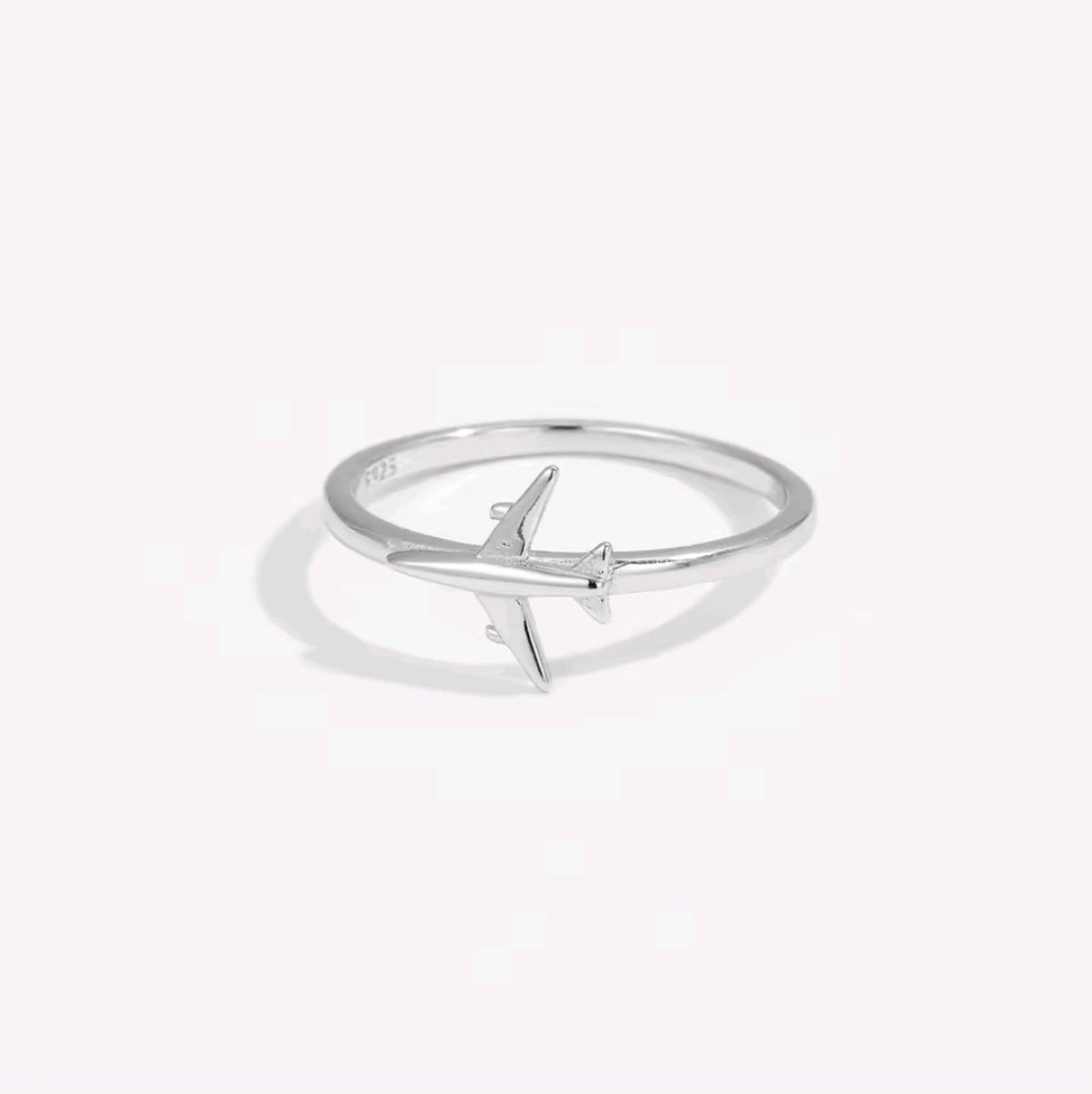 925 Sterling Silver Airplane Ring – Travel & Wanderlust Jewelry