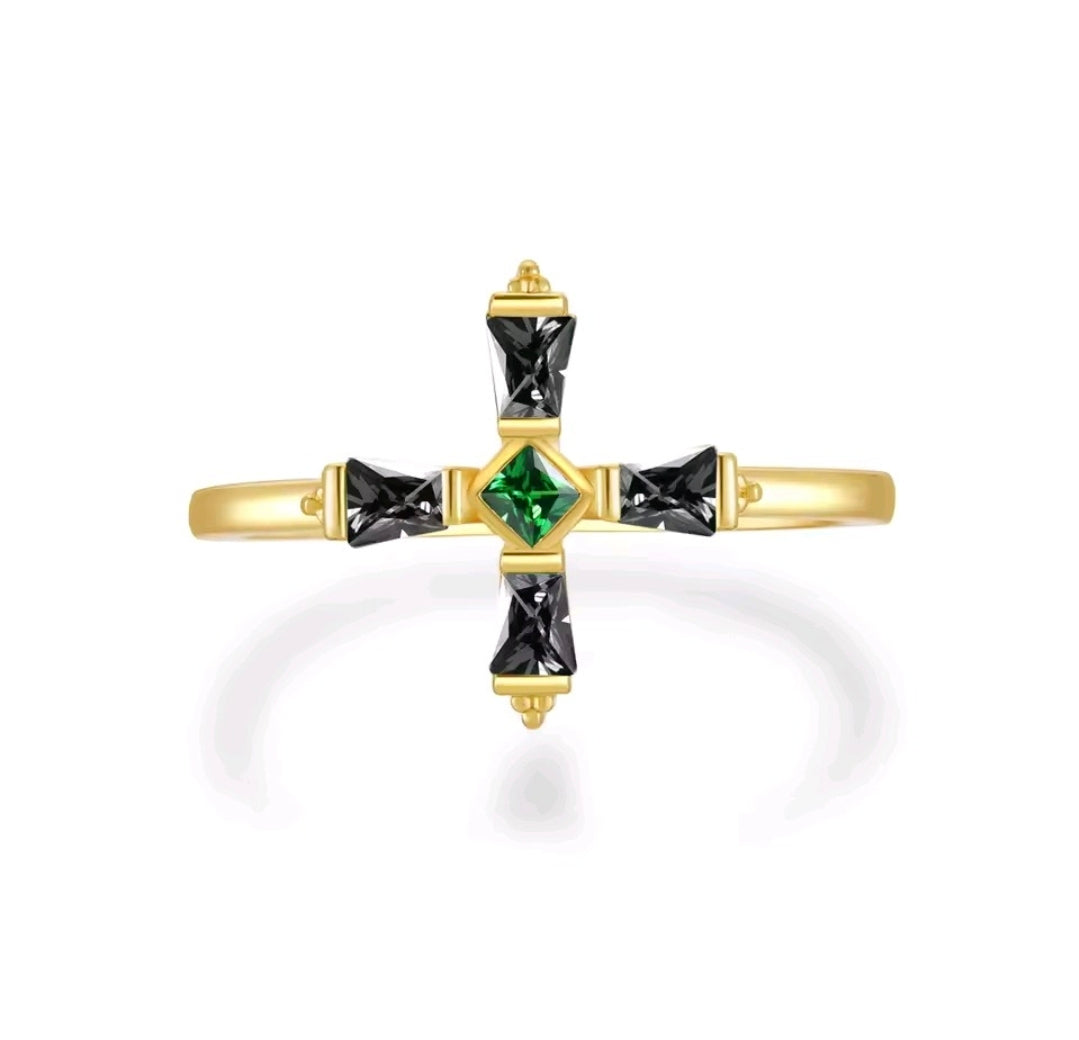 925 Sterling Silver Heritage Cross Ring