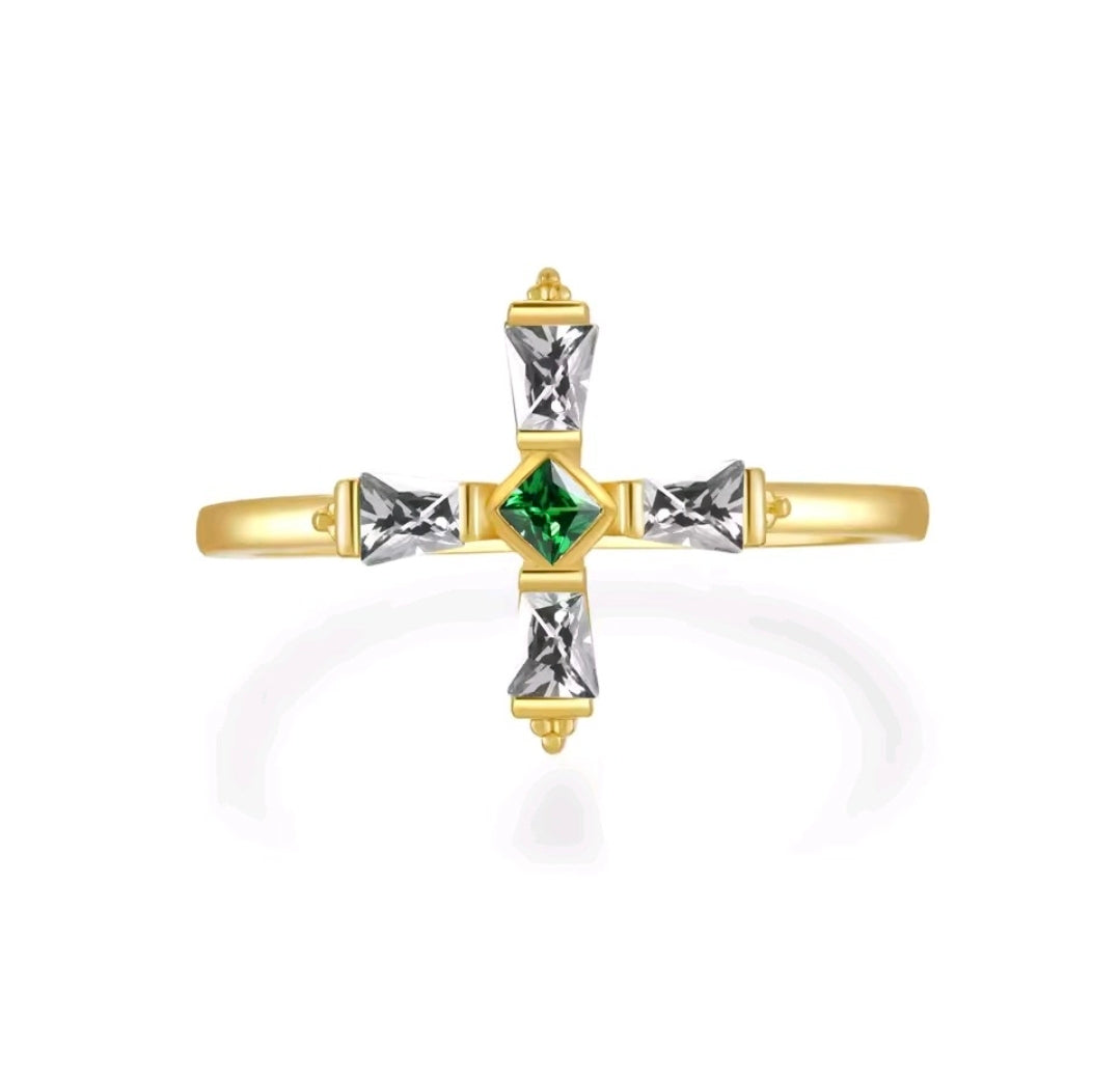 925 Sterling Silver Heritage Cross Ring