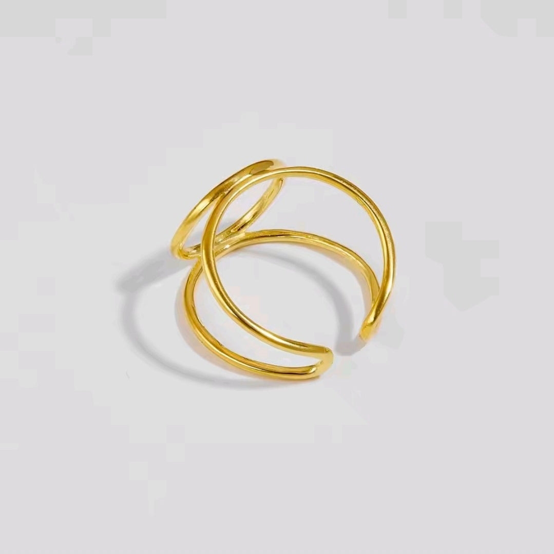 Sofia Milano — Handmade 925 Sterling Silver Open Circle Adjustable Ring