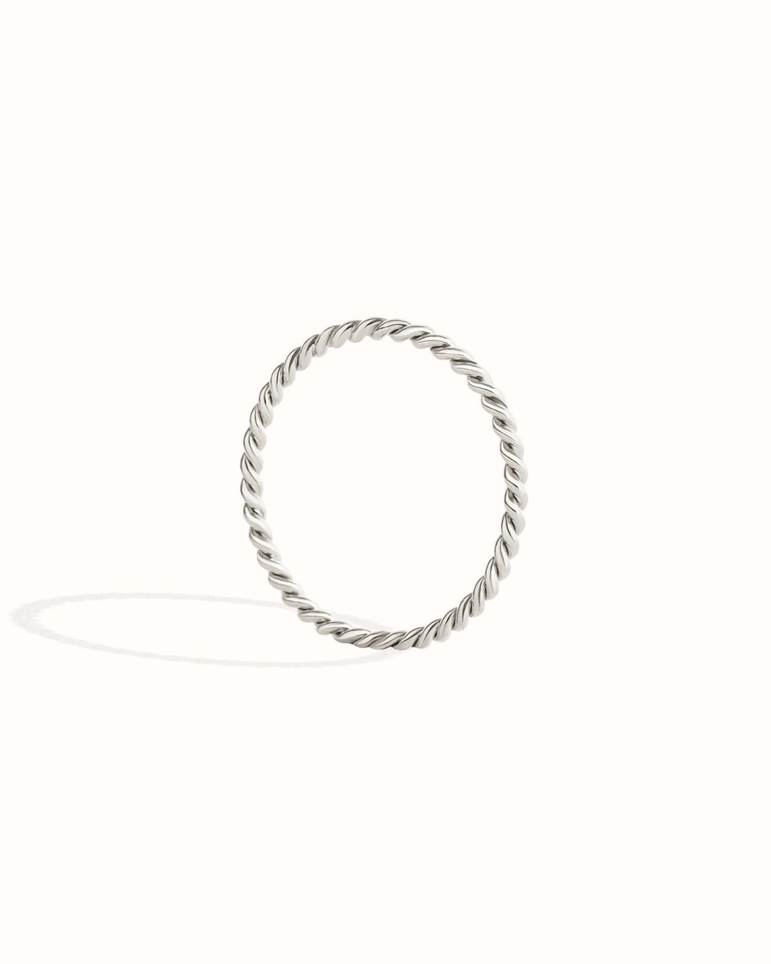 Twist Band Ring – 925 Sterling Silver (Gold Plated or Silver Finish)