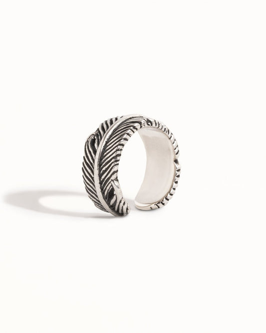 Whispering Feather 925 Sterling Silver Ear Cuff