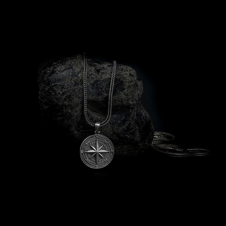 Voyager’s Talisman – Nautical Compass Necklace