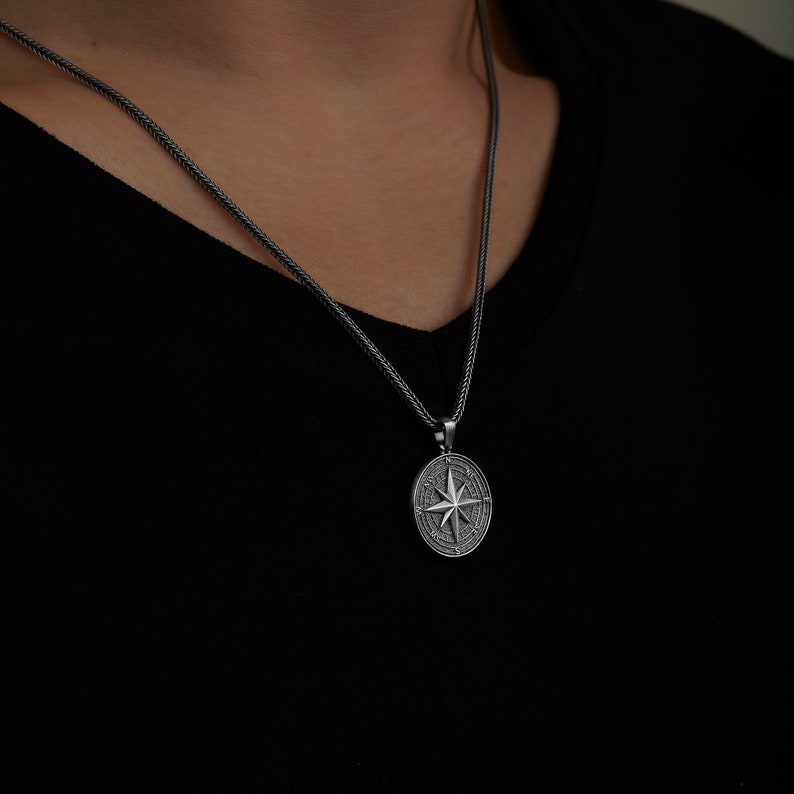 Voyager’s Talisman – Nautical Compass Necklace