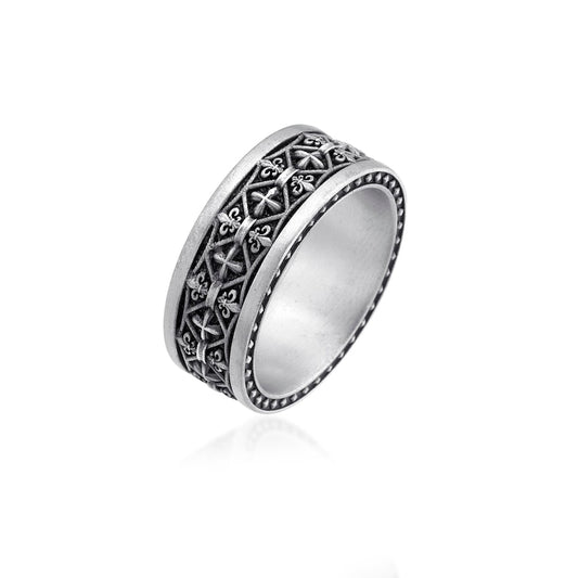 Renaissance Fleur-de-Lis Band Ring