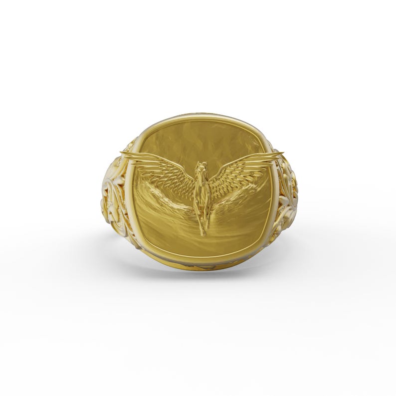 Pegasus Signet Ring - Messenger of the Skies