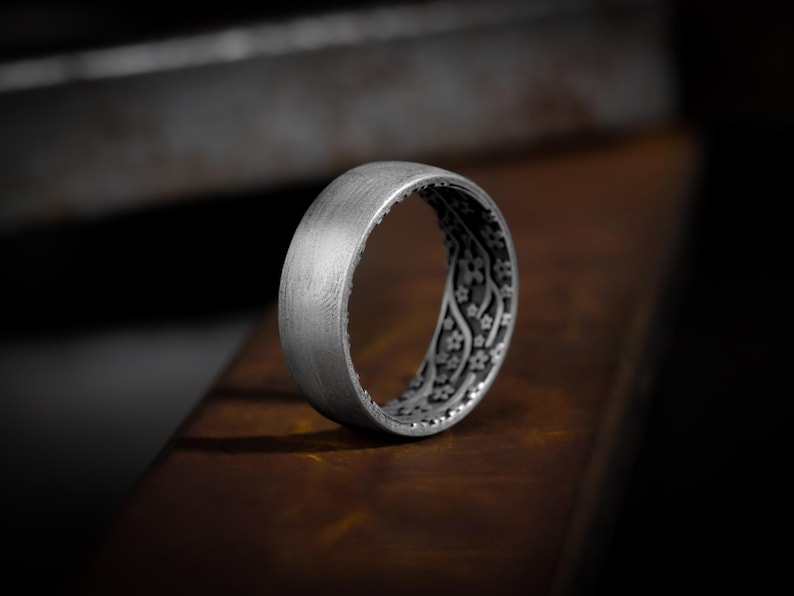 The Hidden Bloom - Band Ring 925 Sterling silver