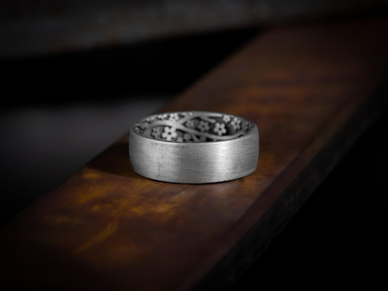 The Hidden Bloom - Band Ring 925 Sterling silver