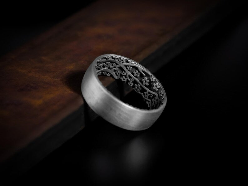 The Hidden Bloom - Band Ring 925 Sterling silver