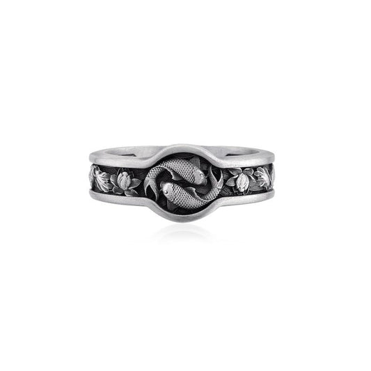Yin Yang Koi Fish Ring – Harmony in Motion